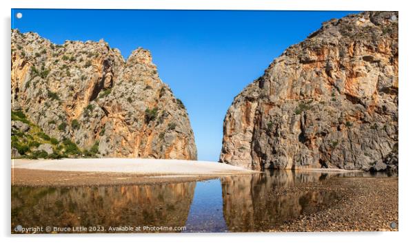Alluring Canyon Vista, Mallorca Acrylic by Bruce Little