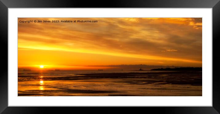 Morning Dawns Softly - Panorama Framed Mounted Print by Jim Jones