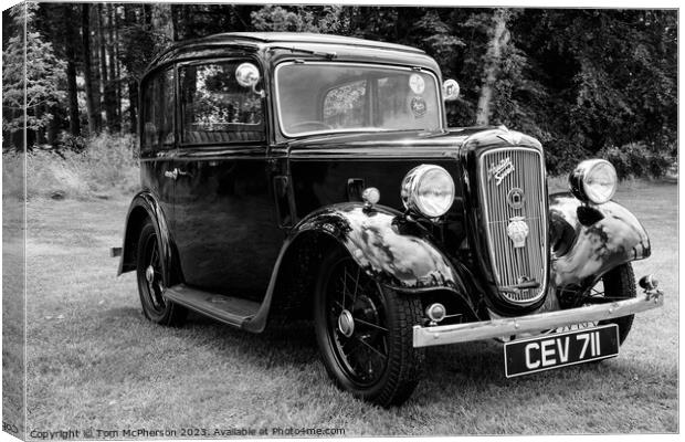 Vintage Austin Seven: British Icon Canvas Print by Tom McPherson