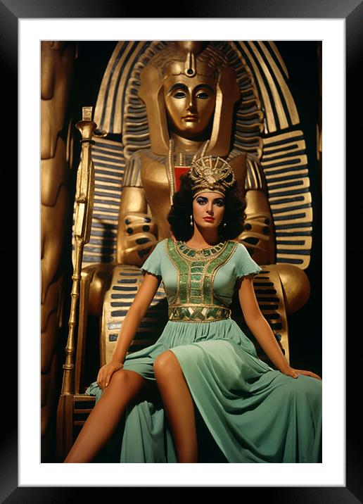 Cleopatra awaits Caesar  Framed Mounted Print by CC Designs