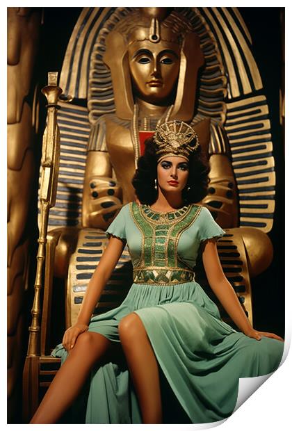 Cleopatra awaits Caesar  Print by CC Designs