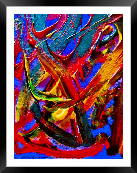 Abstract 758 Framed Mounted Print by Stephanie Moore