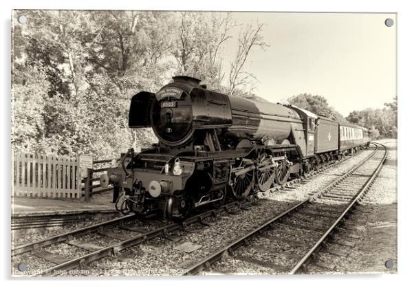 The Flying Scotsman Steam Locomotive 60103 Acrylic by John Gilham