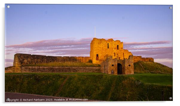 Tynemouth Castle Acrylic by Richard Fairbairn