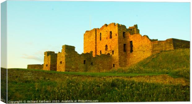 Tynemouth Castle Canvas Print by Richard Fairbairn