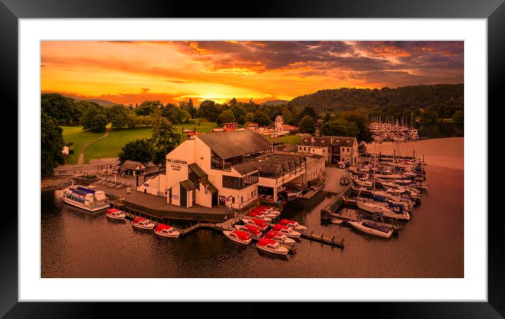 Bowness Waterfront, Lake Windermere Framed Mounted Print by Tim Hill