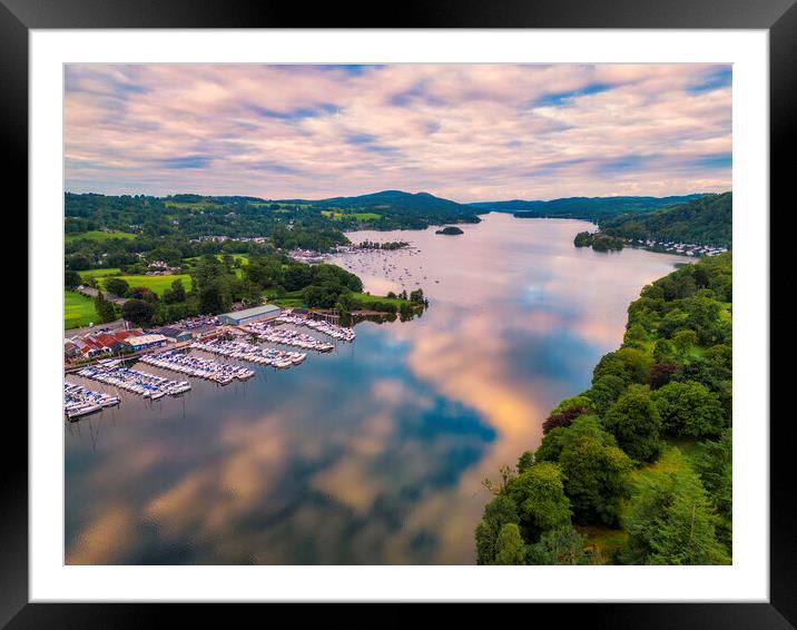 Lake Windermere Reflections: Bowness on Windermere Framed Mounted Print by Tim Hill