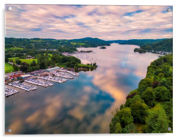 Lake Windermere Reflections: Bowness on Windermere Acrylic by Tim Hill