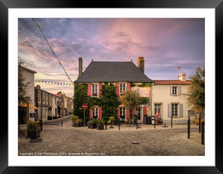 Noirmoutier by Night Framed Mounted Print by Viv Thompson