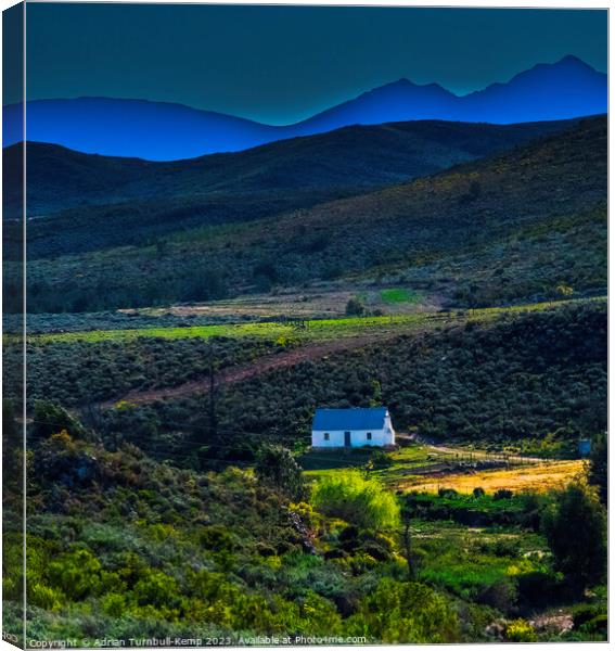 Cottage in the De Hoop valley Canvas Print by Adrian Turnbull-Kemp