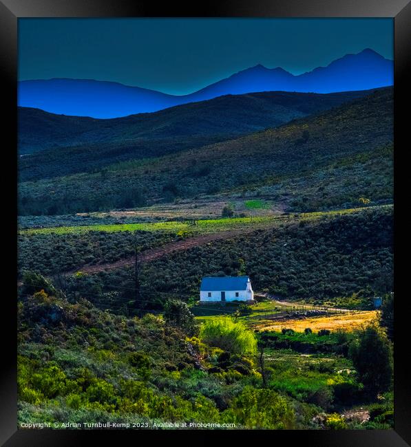 Cottage in the De Hoop valley Framed Print by Adrian Turnbull-Kemp