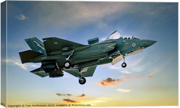 Lightning II Showcases Air Dominance Canvas Print by Tom McPherson