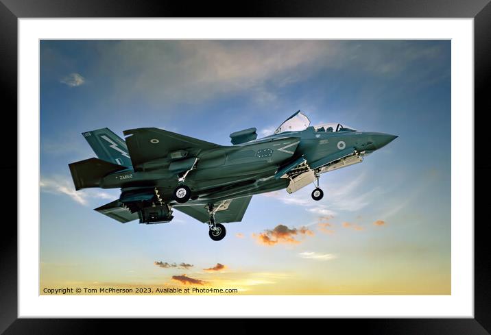 Lightning II Showcases Air Dominance Framed Mounted Print by Tom McPherson