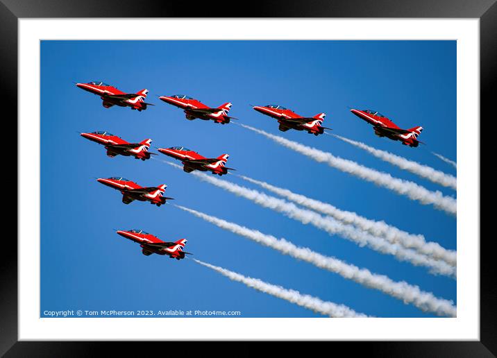 'Red Arrows: Precision in Flight' Framed Mounted Print by Tom McPherson
