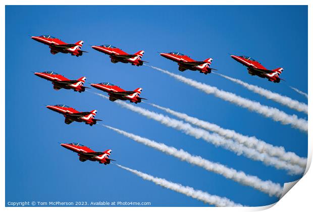 'Red Arrows: Precision in Flight' Print by Tom McPherson
