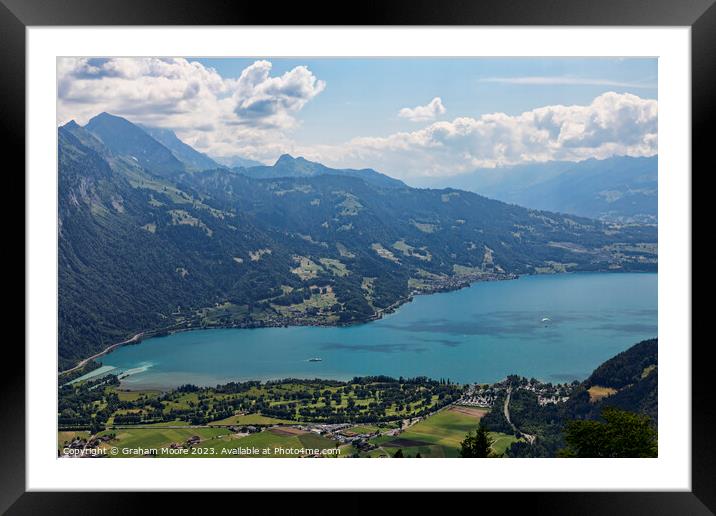 Lake Thun Interlaken Framed Mounted Print by Graham Moore