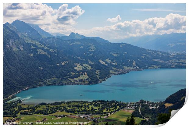 Lake Thun Interlaken Print by Graham Moore