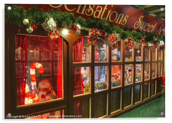 Sweet Shop Window Acrylic by Nicola Clark