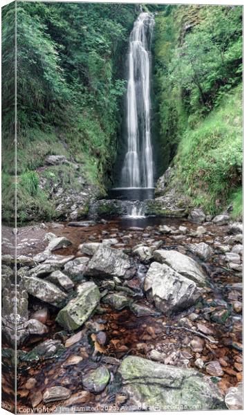 Falling Water's Serenade, Donegal Canvas Print by jim Hamilton
