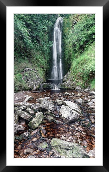 Falling Water's Serenade, Donegal Framed Mounted Print by jim Hamilton
