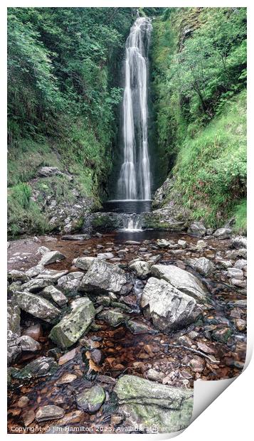 Falling Water's Serenade, Donegal Print by jim Hamilton