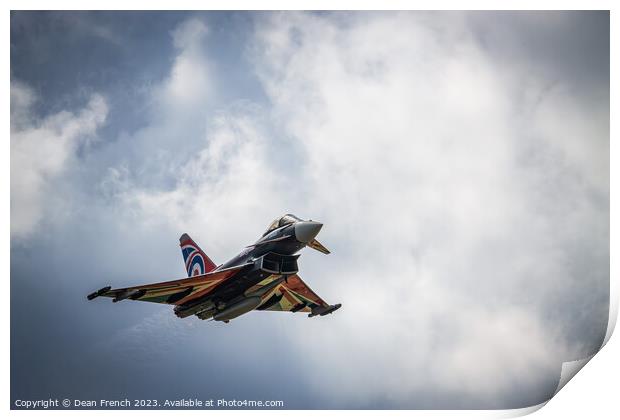Typhoon at Old Buckenham Airshow Print by Dean French