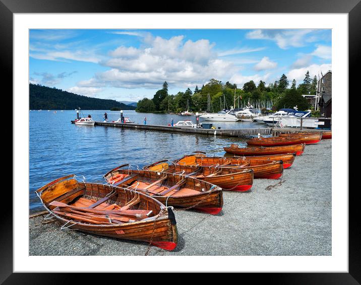 Bowness on Windermere Framed Mounted Print by Darren Galpin