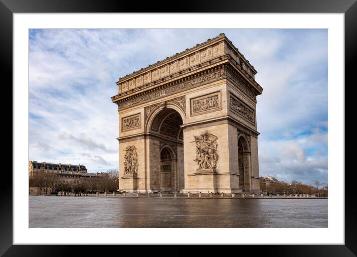 Arc de Triomphe Paris Framed Mounted Print by Steve Smith