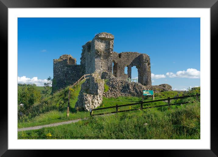 Kendal Castle  Framed Mounted Print by Alison Chambers
