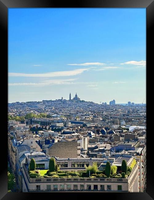 The Sacre Coeur in Paris Framed Print by Christopher Marchant