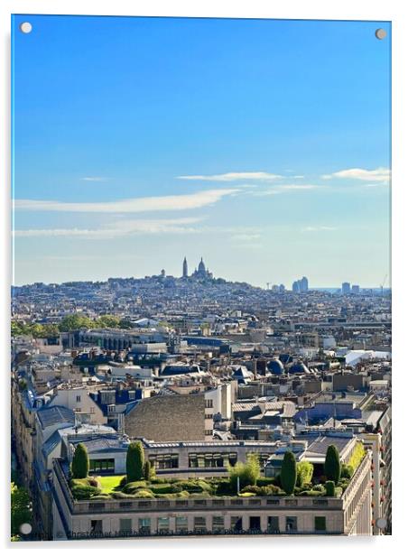 The Sacre Coeur in Paris Acrylic by Christopher Marchant