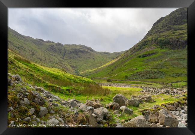 Seathwaite Fell, Lake District Framed Print by Heather Athey