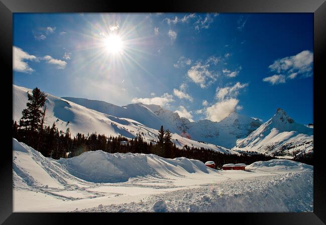 Quintessential Canadian Winter Panorama Framed Print by Andy Evans Photos