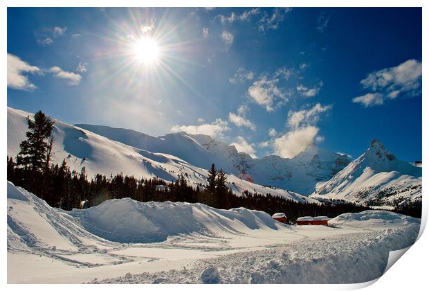 Quintessential Canadian Winter Panorama Print by Andy Evans Photos