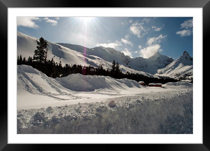 Serene Tranquillity: Canadian Alpine Vista Framed Mounted Print by Andy Evans Photos