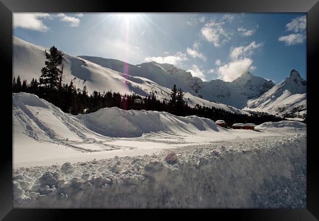 Serene Tranquillity: Canadian Alpine Vista Framed Print by Andy Evans Photos