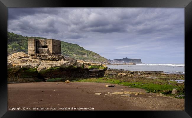 Scarborough's WWII Sentinel: Cornelian Bay Framed Print by Michael Shannon