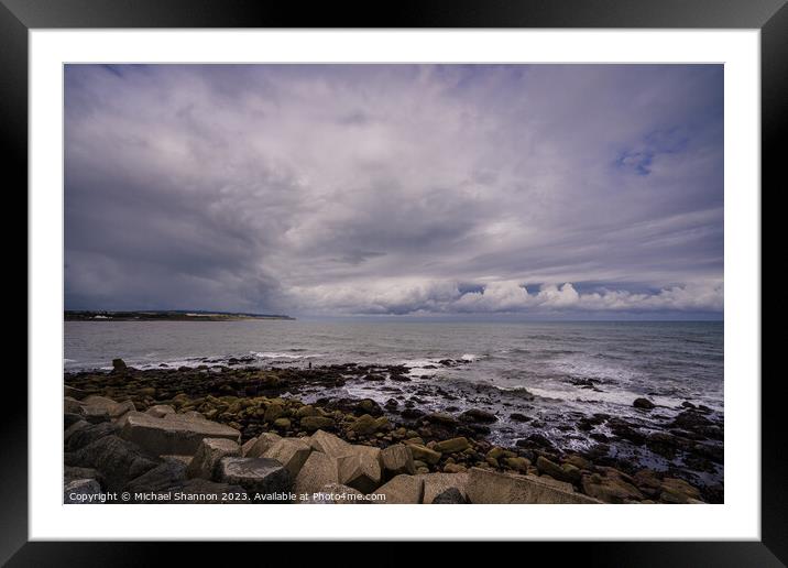Scarborough's North Bay: Atmospheric Skyline Framed Mounted Print by Michael Shannon