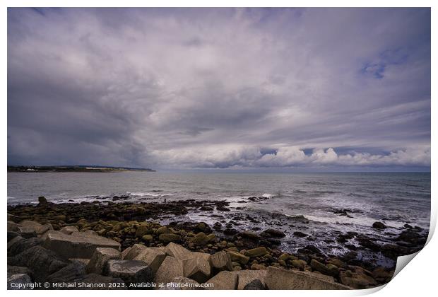 Scarborough's North Bay: Atmospheric Skyline Print by Michael Shannon