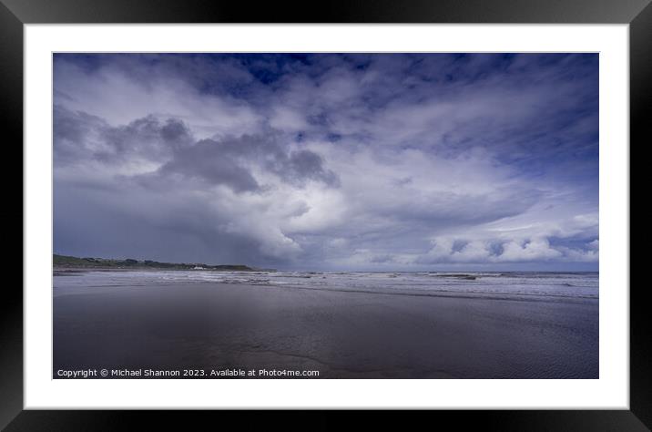 Scarborough's North Bay Under Brooding Skies Framed Mounted Print by Michael Shannon