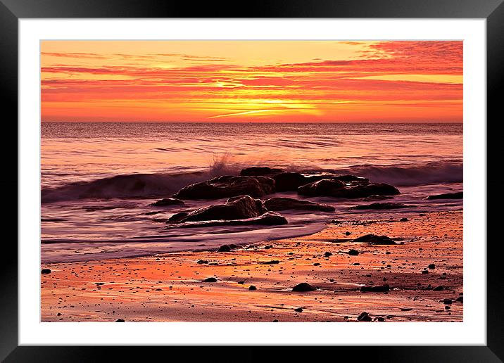 Coastal Sunrise Framed Mounted Print by Mark Pritchard
