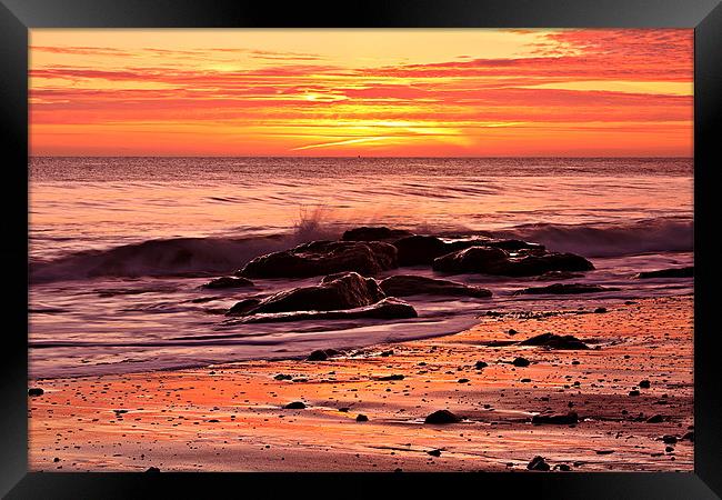 Coastal Sunrise Framed Print by Mark Pritchard