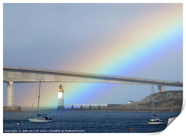 skye bridge rainbow Print by dale rys (LP)
