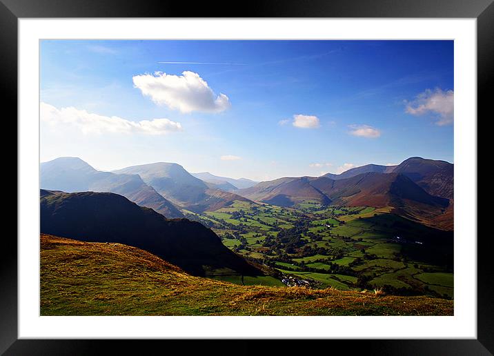 Sunny Valley Framed Mounted Print by Mark Pritchard