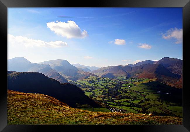 Sunny Valley Framed Print by Mark Pritchard