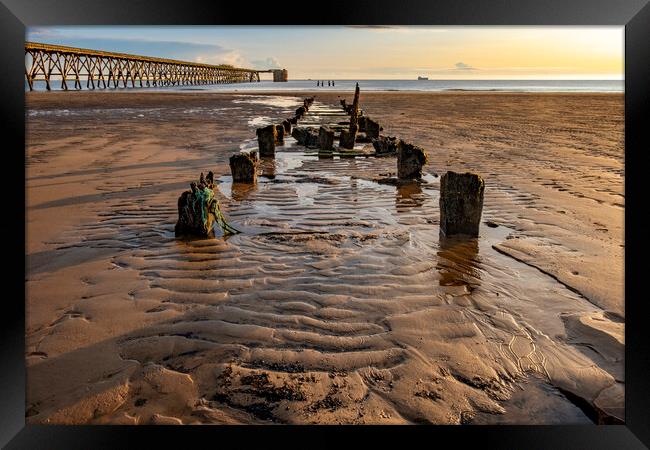 Steetley Pier Hartlepool Framed Print by Steve Smith