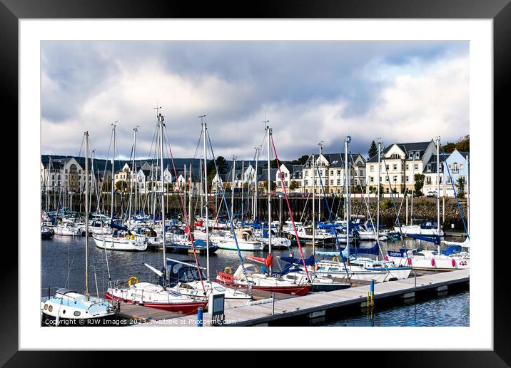 Inverkip Marina Village Framed Mounted Print by RJW Images
