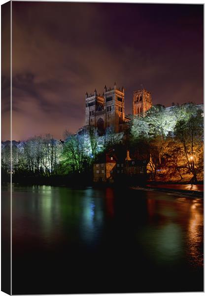 Durham Cathedral Lumiere Canvas Print by Northeast Images