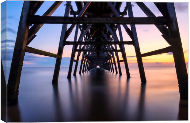 Steetley Pier Photography Canvas Print by Tim Hill