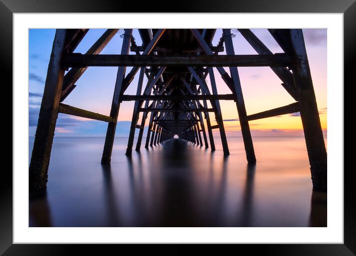 Steetley Pier Photography Framed Mounted Print by Tim Hill